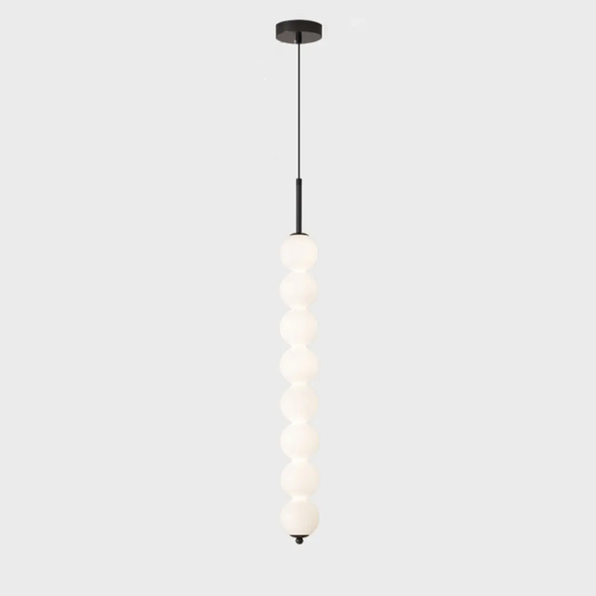 Modern Sleek Multi Globe Glass Bedroom Pendant Light Image - 13