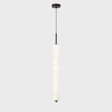 Modern Sleek Multi Globe Glass Bedroom Pendant Light Image - 13