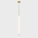 Modern Sleek Multi Globe Glass Bedroom Pendant Light Image - 15