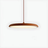 Modern Sleek Round Disc LED Dining Room Pendant Light Image - 16