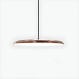 Modern Sleek Round Disc LED Dining Room Pendant Light Image - 19