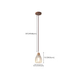 Modern Slim Floral Round Clear Glass Pendant Light  Image - 15