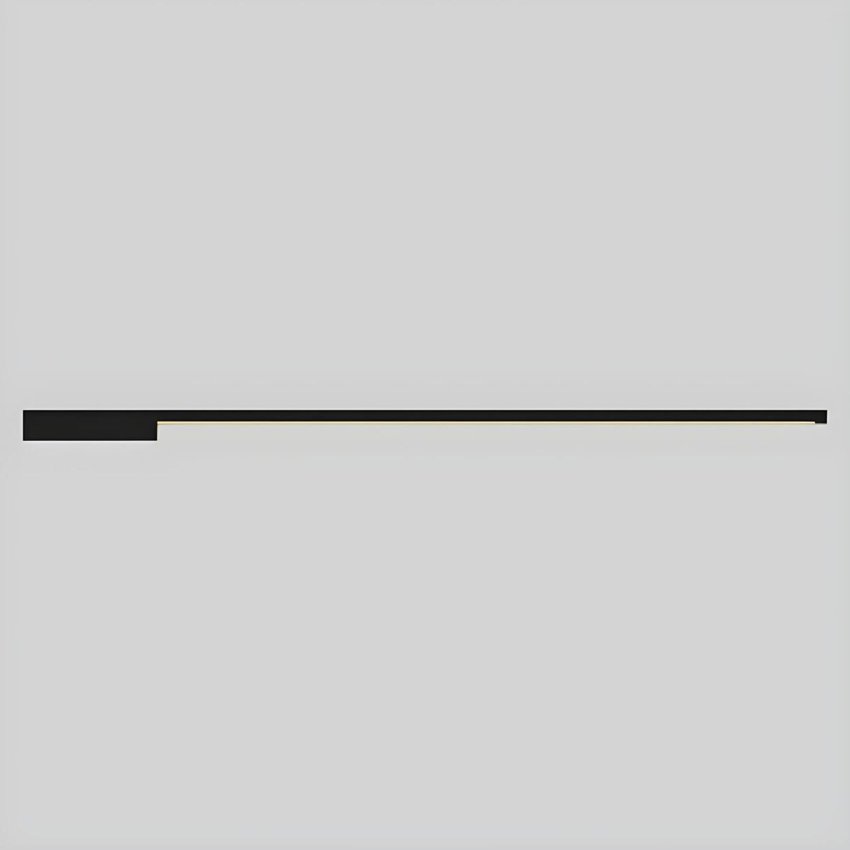 Modern Slim Linear Black LED Vanity Wall Light Image - 6