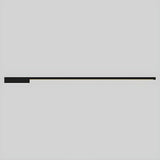 Modern Slim Linear Black LED Vanity Wall Light Image - 6
