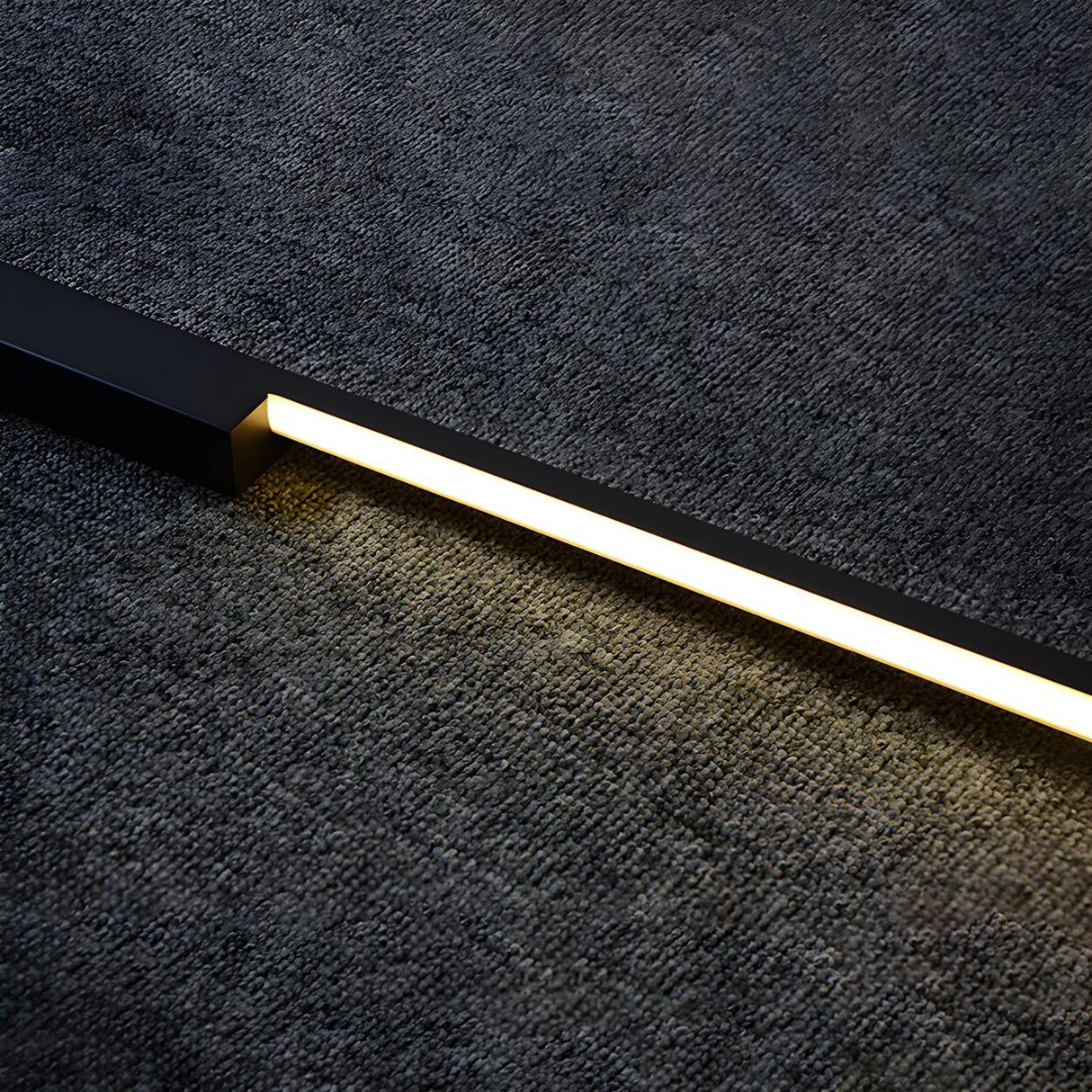 Modern Slim Linear Black LED Vanity Wall Light Image - 8