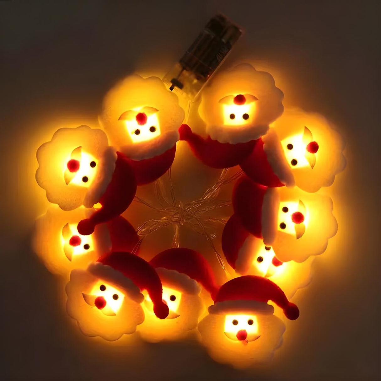 Modern Snowman Plush Doll LED Christmas String Lamp Image - 9