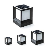 Modern Solar Square Metal Outdoor Pathway Post Light Image - 6