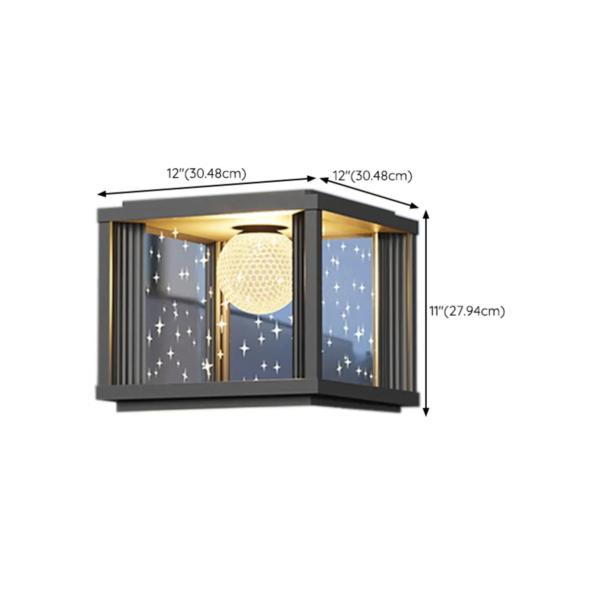 Modern Solar Square Outdoor Pillar Lamp 3-Light Color Image - 10