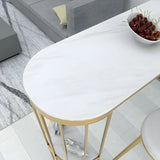 Modern Space-Saving Bar Table with Storage Shelves Image - 6