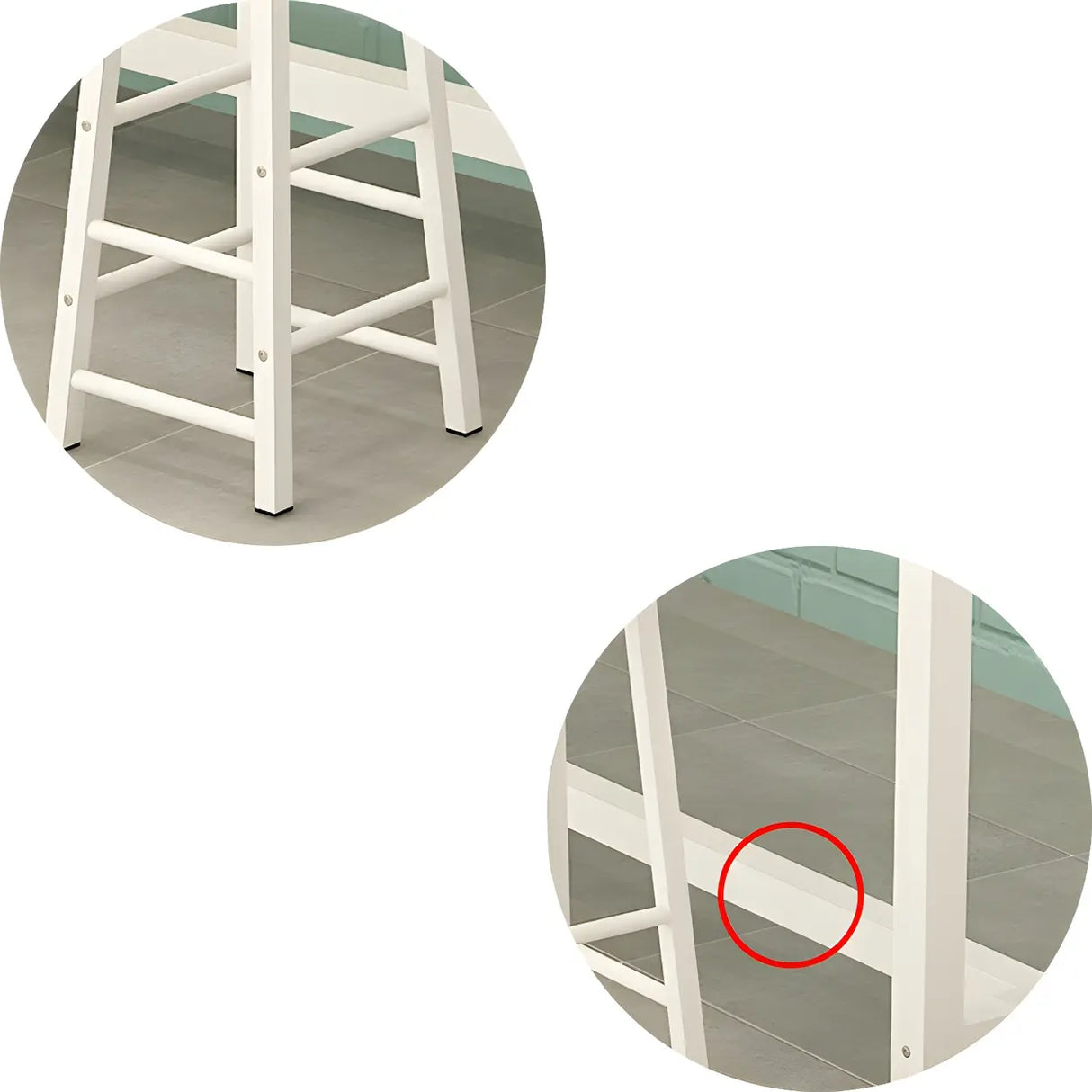 Modern Space-Saving Counter Height Wood Bar Table Image - 7