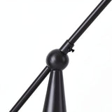 Modern Spherical Globe Black Arched Floor Lamp Image - 10