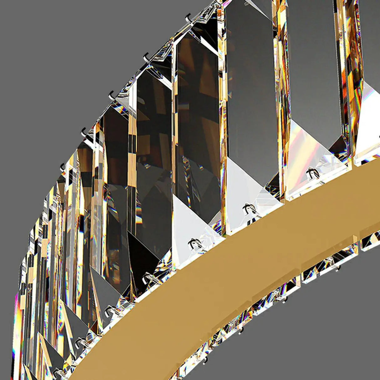 Modern Spiral Ring Crystal Chandelier for Living Room Image - 10