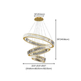 Modern Spiral Ring Crystal Chandelier for Living Room Image - 15