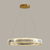 Modern Spiral Ring Crystal Chandelier for Living Room Image - 7