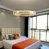 Modern Spiral Ring Crystal Chandelier for Living Room Image - 8
