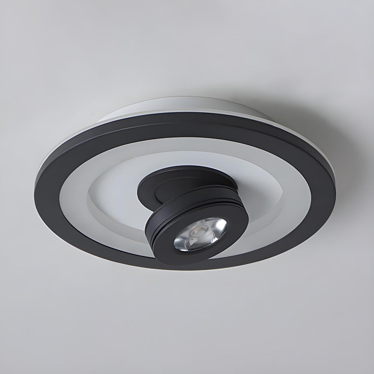 Modern Square Adjustable LED Flush Mount Ceiling Light Image - 11