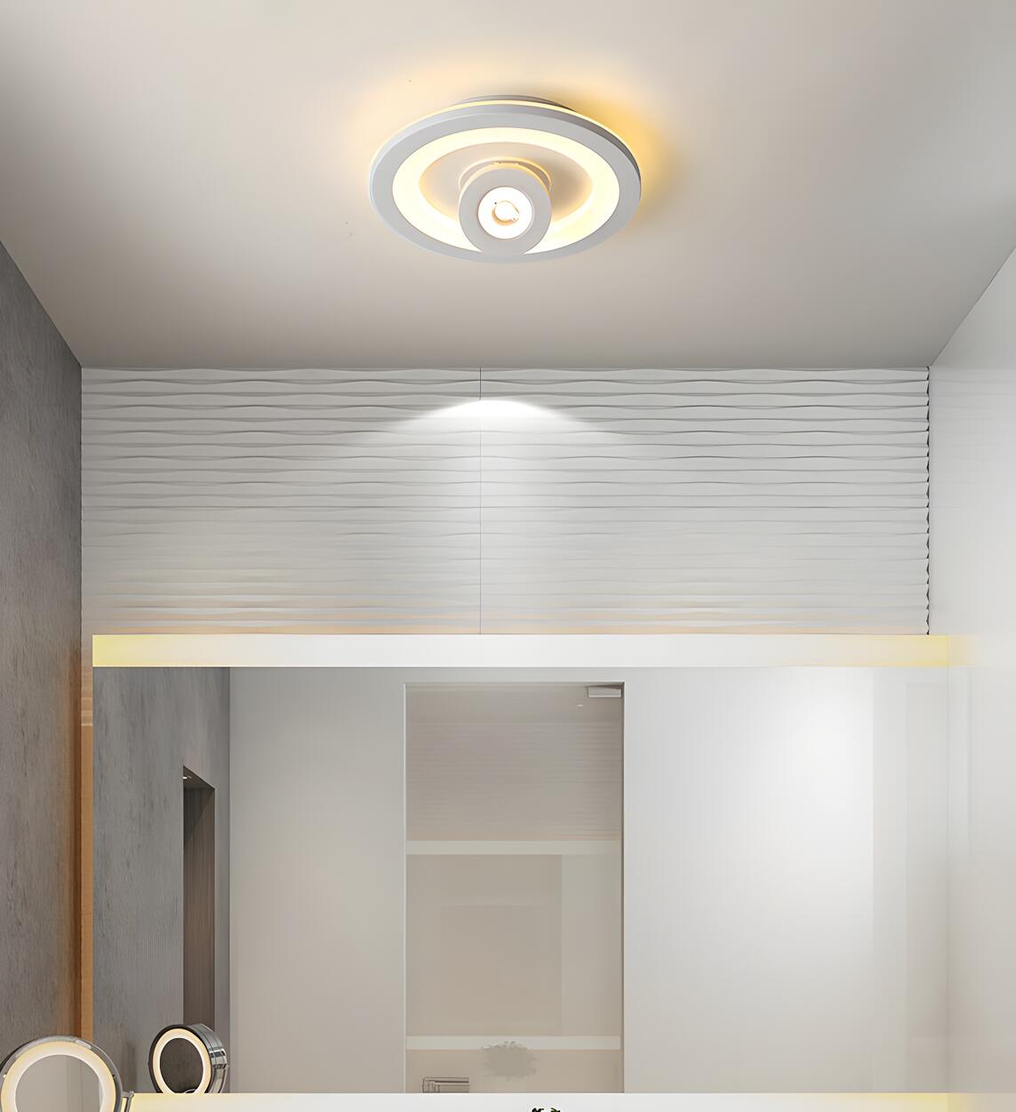 Modern Square Adjustable LED Flush Mount Ceiling Light Image - 14