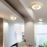 Modern Square Adjustable LED Flush Mount Ceiling Light Image - 4