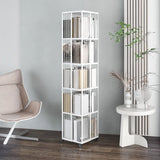 Modern Square Alloy Vertical Sliding Storage Bookcase Image - 4