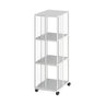 Modern Square Alloy Vertical Sliding Storage Bookcase Image - 7