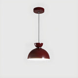 Modern Square LED Red Pendant Light Third Gear Image - 10