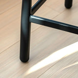 Modern Square Low Back Upholstered Counter Height Bar Stool Image - 12