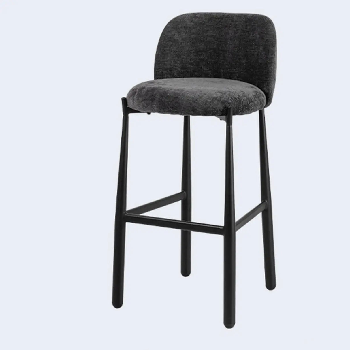 Modern Square Low Back Upholstered Counter Height Bar Stool Image - 13