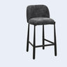 Modern Square Low Back Upholstered Counter Height Bar Stool Image - 5