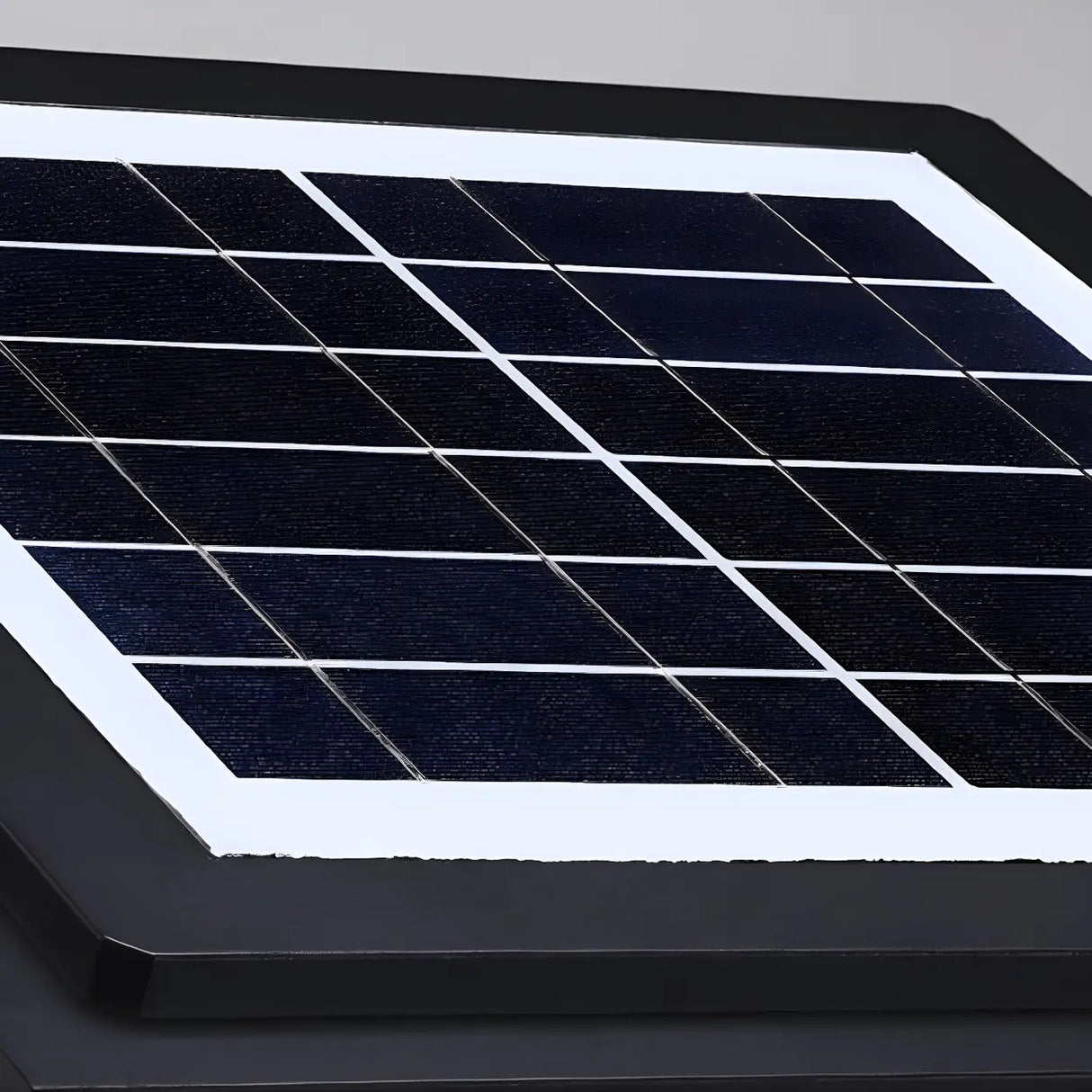 Modern Square Metal Outdoor Solar Garden Pillar Light Image - 11