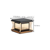 Modern Square Waterproof Solar Outdoor Pillar Light Image - 17