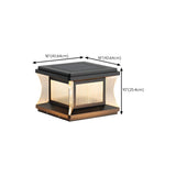 Modern Square Waterproof Solar Outdoor Pillar Light Image - 18