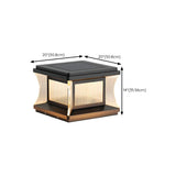 Modern Square Waterproof Solar Outdoor Pillar Light Image - 19