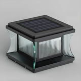 Modern Square Waterproof Solar Outdoor Pillar Light Image - 8