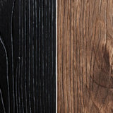 Modern Square Wood Black Brown Floor Plant Stand Image - 18