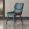 Modern Stain-Resistant Upholstered Leather Dining Chair Image - 3