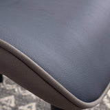 Modern Stain-Resistant Upholstered Leather Dining Chair Image - 6