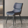 Modern Stain-Resistant Upholstered Leather Dining Chair Image - 7