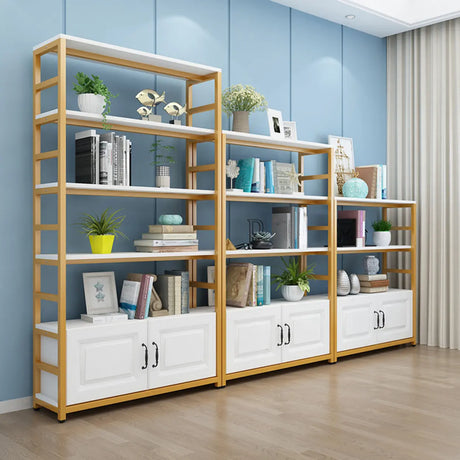Modern Steel Open Back Storage Standard Bookcases Image - 1
