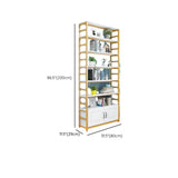 Modern Steel Open Back Storage Standard Bookcases Image - 19