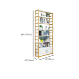 Modern Steel Open Back Storage Standard Bookcases Image - 21