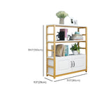 Modern Steel Open Back Storage Standard Bookcases Image - 22
