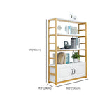Modern Steel Open Back Storage Standard Bookcases Image - 25