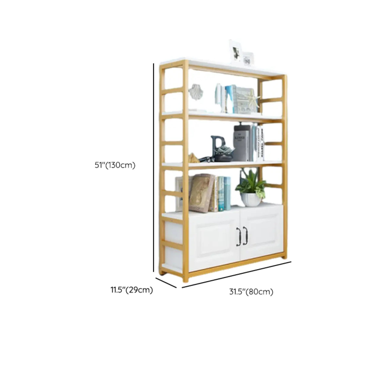 Modern Steel Open Back Storage Standard Bookcases Image - 27