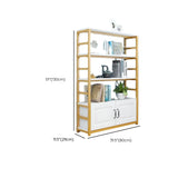 Modern Steel Open Back Storage Standard Bookcases Image - 27
