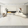 Modern Striped Rectangle Fabric Apricot Medium Area Rug Image - 17