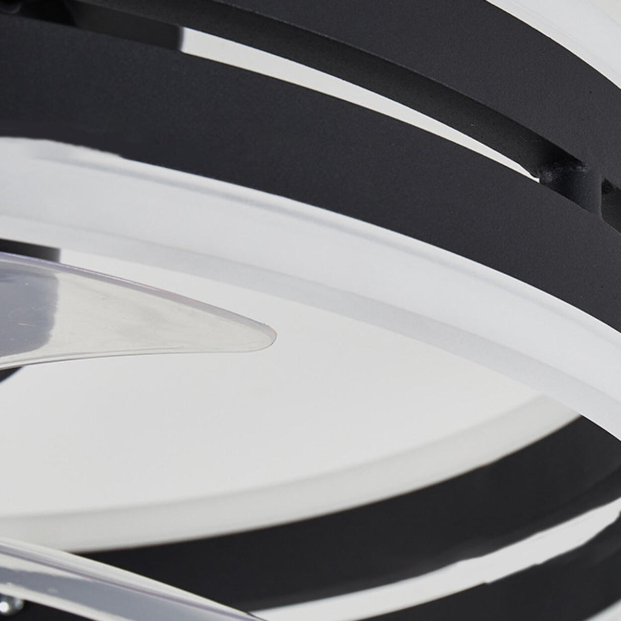 Modern Stylish Circular 5 Blades LED Ceiling Fan Light Image - 14