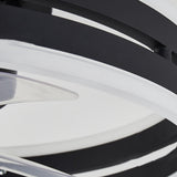 Modern Stylish Circular 5 Blades LED Ceiling Fan Light Image - 14