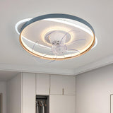 Modern Stylish Circular 7 Blade Ceiling Fan With Light Image - 1
