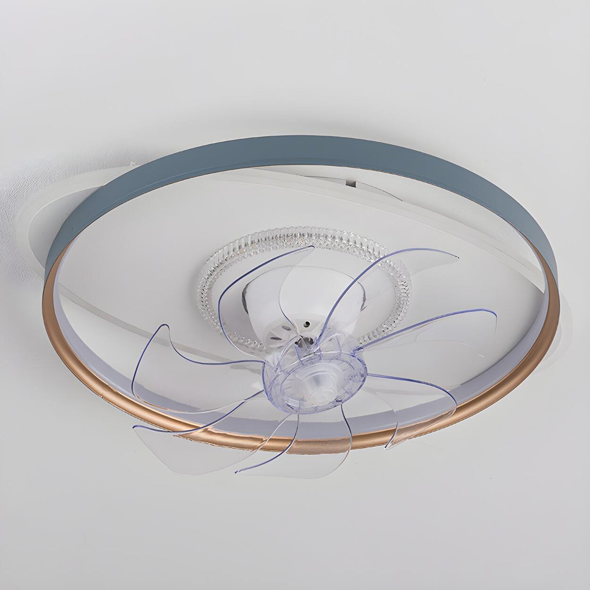 Modern Stylish Circular 7 Blade Ceiling Fan With Light Image - 10
