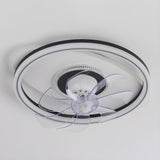 Modern Stylish Circular 7 Blade Ceiling Fan With Light Image - 11